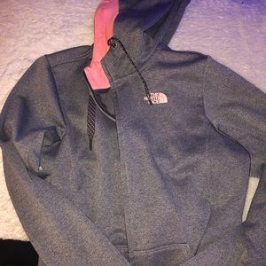 Zip up North Face hoodie